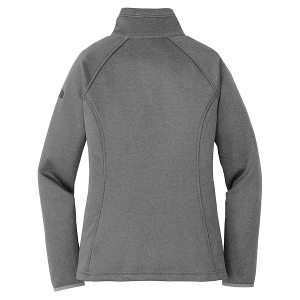 The North Face Women's Medium Grey Heather Canyon Flats Stretch Fleece Jacket