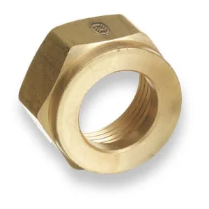 Western Brass Nut: Hand-Tight, RH Female, CGA-346 - 614-2