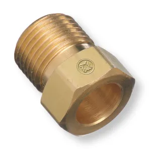 Western Regulator Inlet Nut, Industrial Mixtures of Oxygen, Brass, CGA-296 - 29-2