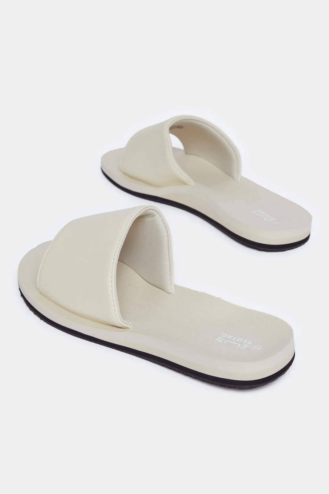 Women Beige Comfort Slide