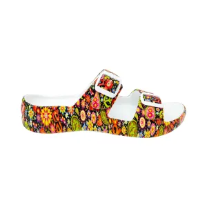 Women's PAW Print Adjustable 2-Strap Sandals - Feelin' Groovy