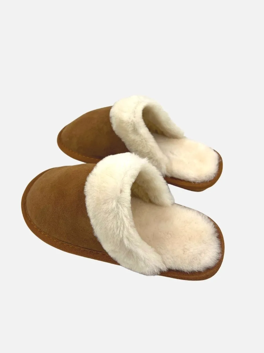 ZXS-602 Slippers - Suede Lamb - Accesories - Camel